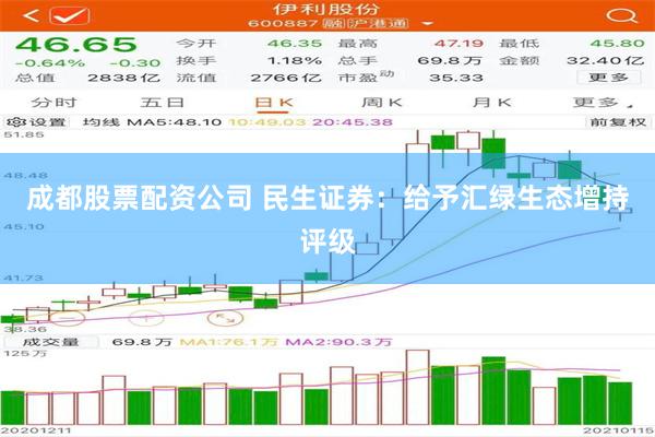 成都股票配资公司 民生证券：给予汇绿生态增持评级