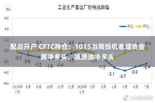 配资开户 CFTC持仓：1015当周投机者增贵金属净多头，减原油净多头