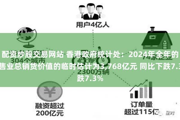 配资炒股交易网站 香港政府统计处：2024年全年的零售业总销货价值的临时估计为3,768亿元 同比下跌7.3%